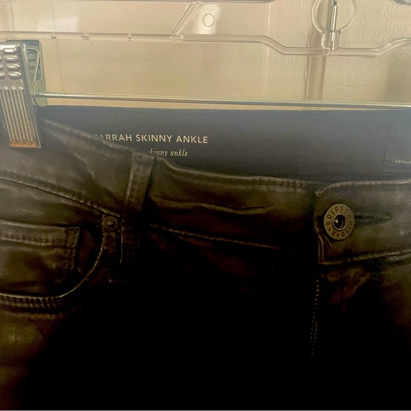 AG Adriano Farrah Skinny Ankle Leatherette Luscious Super Stretch Sateen EUC - Picture 6 of 9